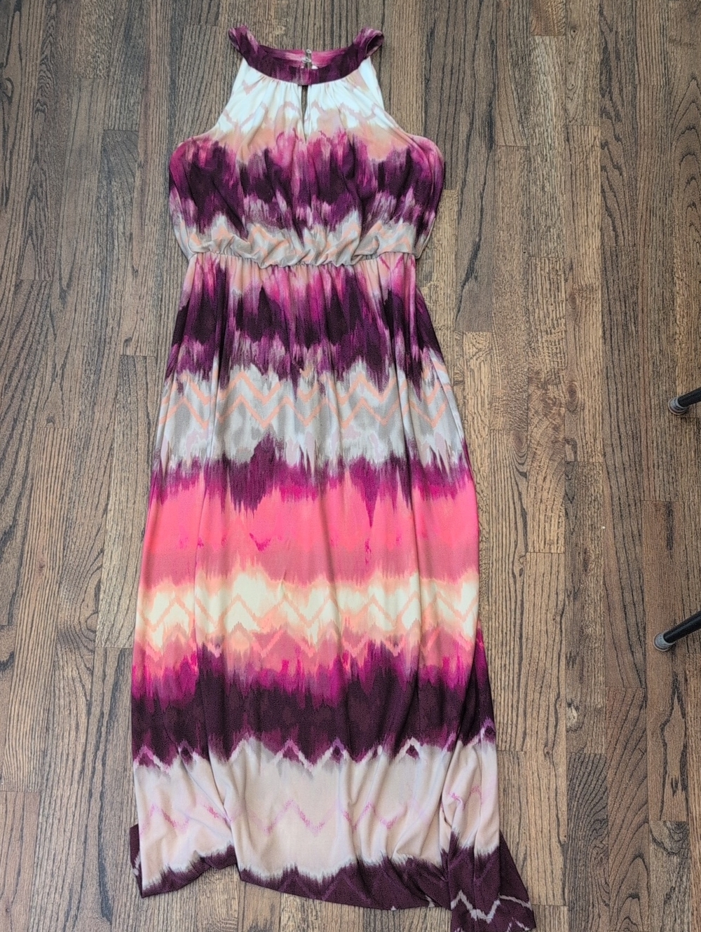 London Times Pink, Purple, Cream Ombre Maxi Dress